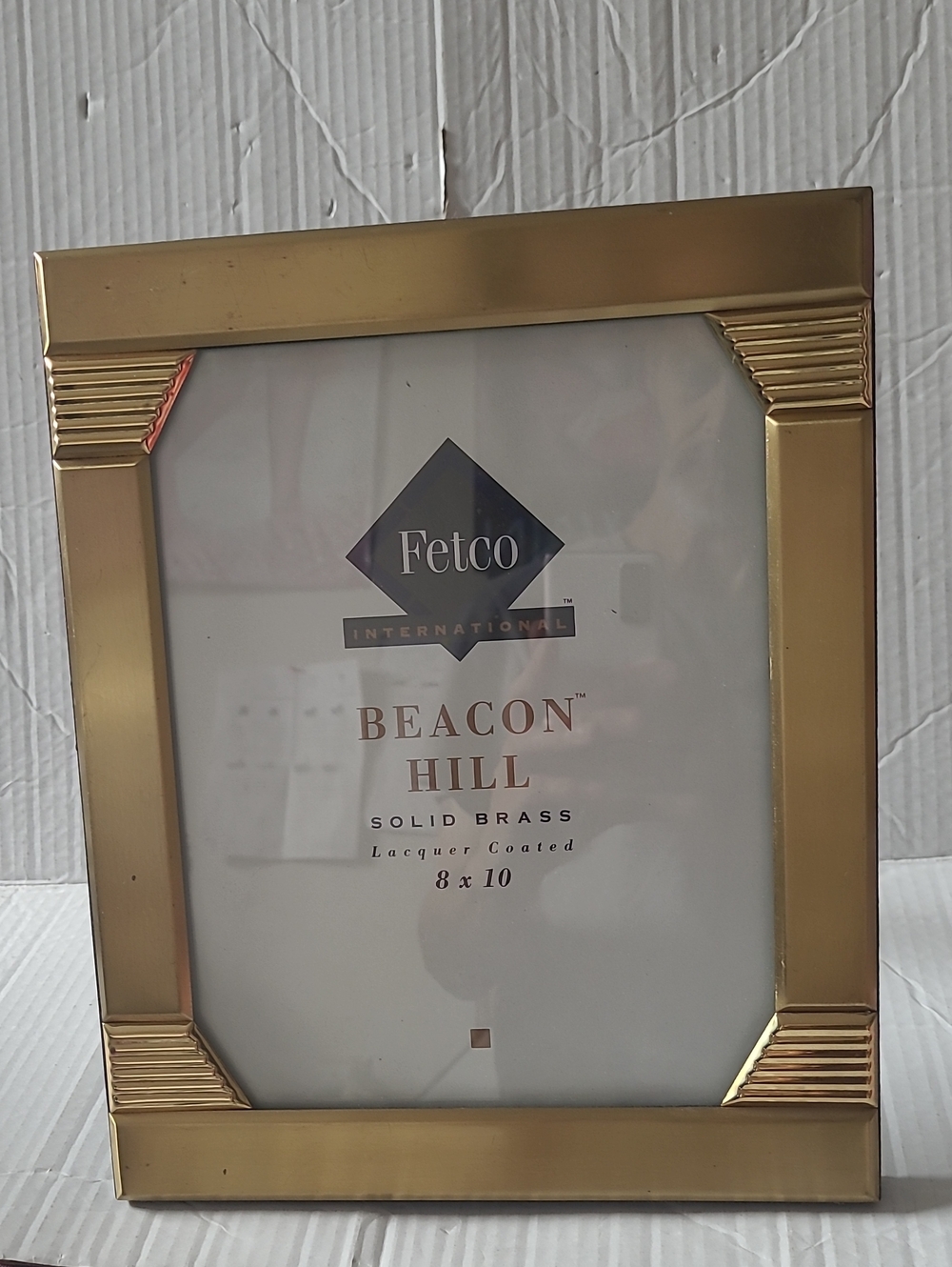 Fetco Beacon Hill Solid Brass Gold 8x10 Picture Frame
